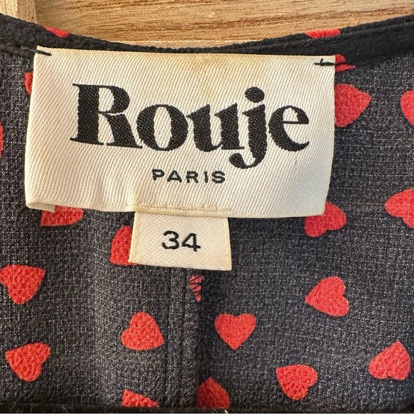 Rouje Paris Gabin Dress in Heart Print size 34/XS - Picture 6 of 8